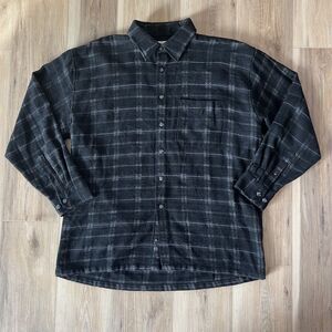 1990s Vintage Tartan Plaid Button Down Mens Long Sleeve Shirt by Crossings sz XL